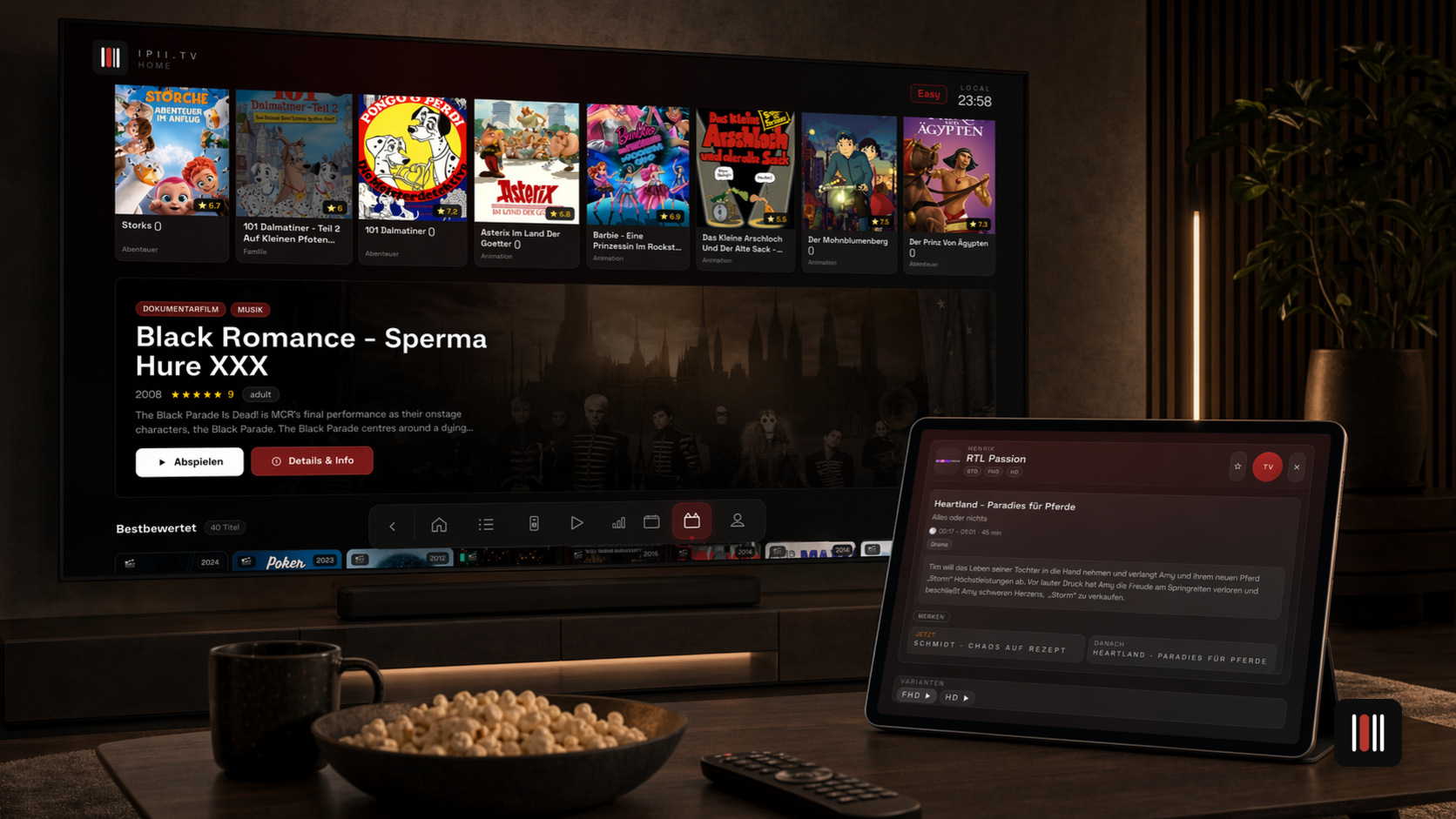 iPii.TV VOD — Inhalte auf Abruf