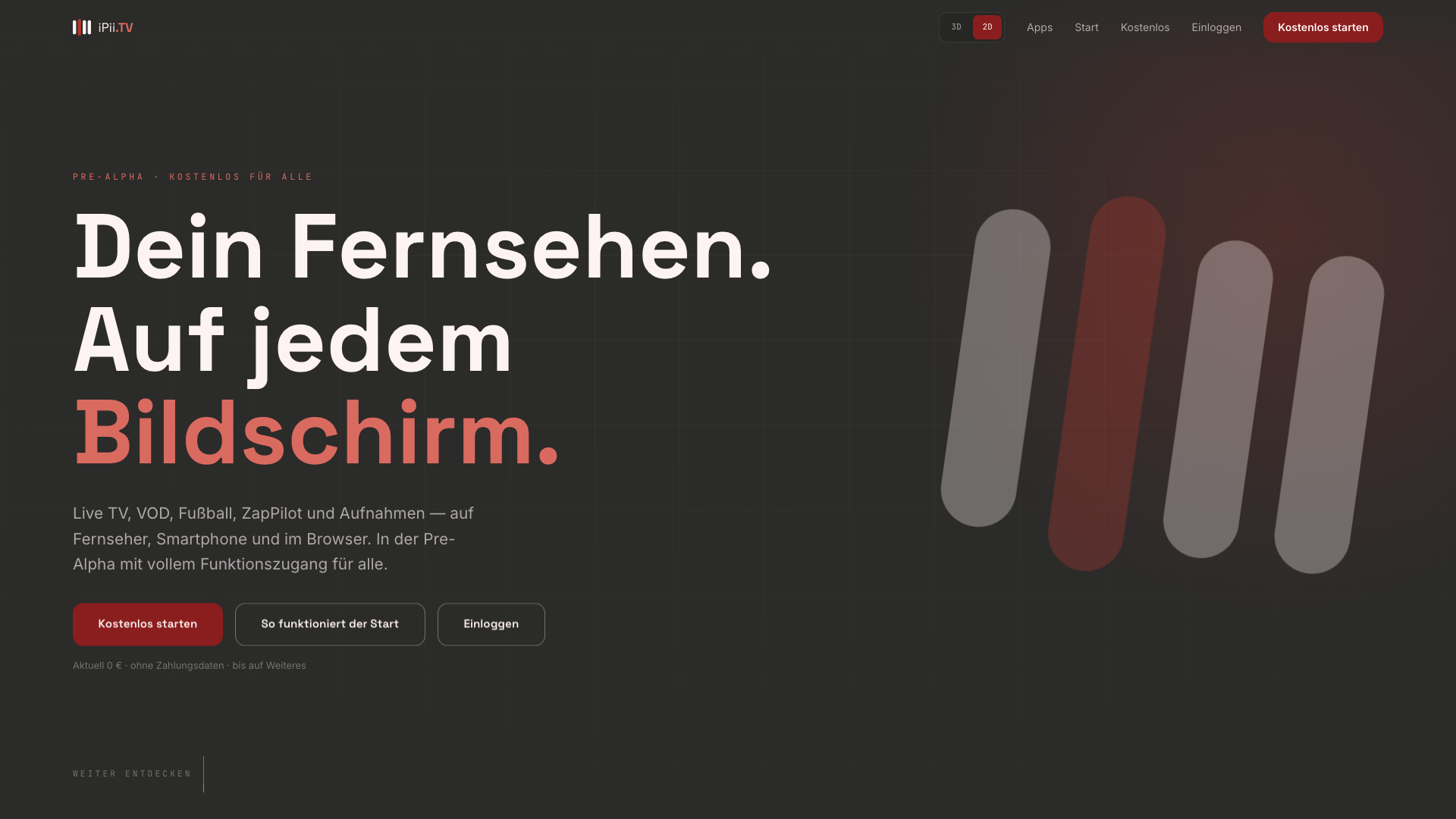 Neue iPii.TV Landingpage im Corporate Design